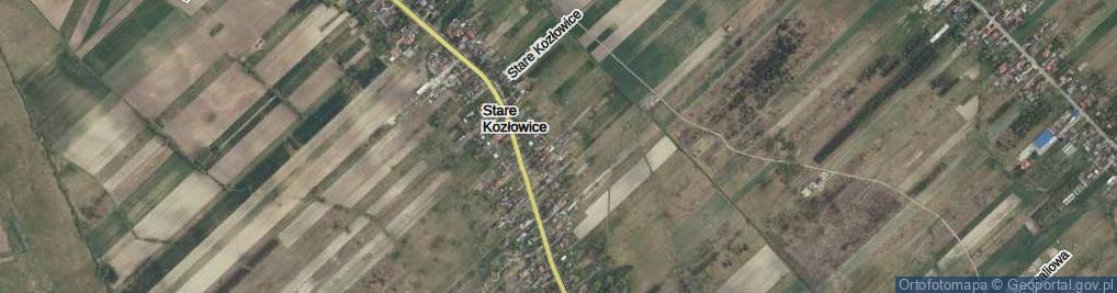 Zdjęcie satelitarne Stare Kozłowice ul.